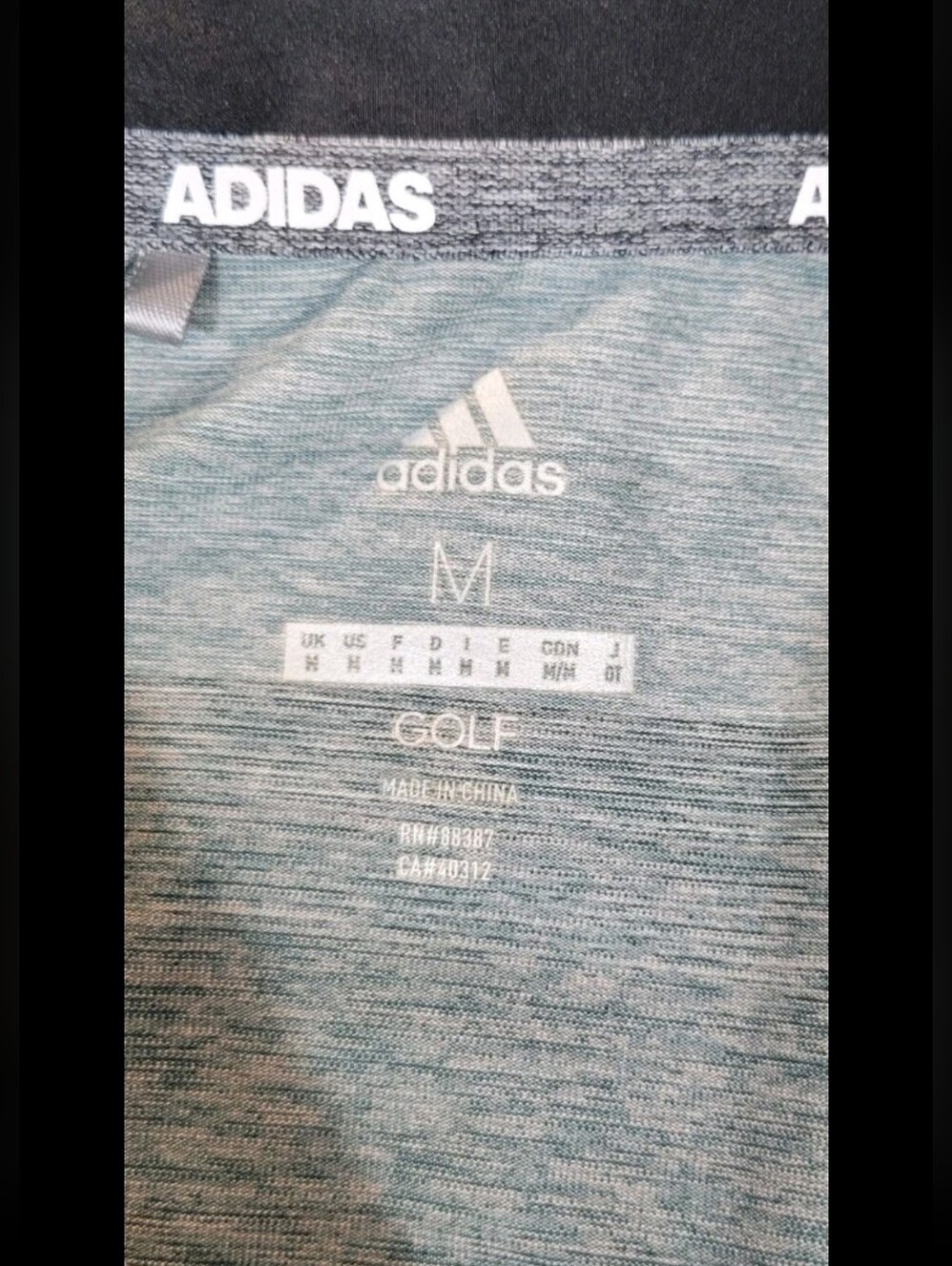Adidas Womens Rangewear Golf Dress Size Medium Black Gray Color Sporty Collar EC - Picture 3 of 11